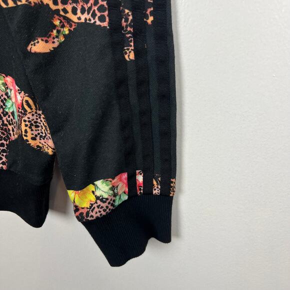 Adidas x Farm Oncada AY6888 Sweater Black Cheetah Leopard Sweatshirt Sz S - Picture 7 of 10